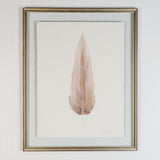 By Lacey LARGE FRAMED FLOATED FEATHER PAINTING SERIES 13 NO 7