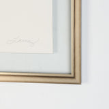 By Lacey MEDIUM FLOATED FRAMED FEATHER PAINTING SERIES 9 NO 3