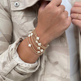 eNewton Design SIGNATURE CROSS PATTERN BEAD BRACELET