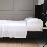 Pom Pom At Home LANGSTON BAMBOO SATEEN SHEET SET White