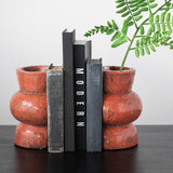 Creative Co-op TERRACOTTA VASE BOOKENDS SET OF 2