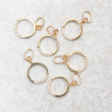 Farrah B Jewelry OPEN CIRCLE CHARM Gold