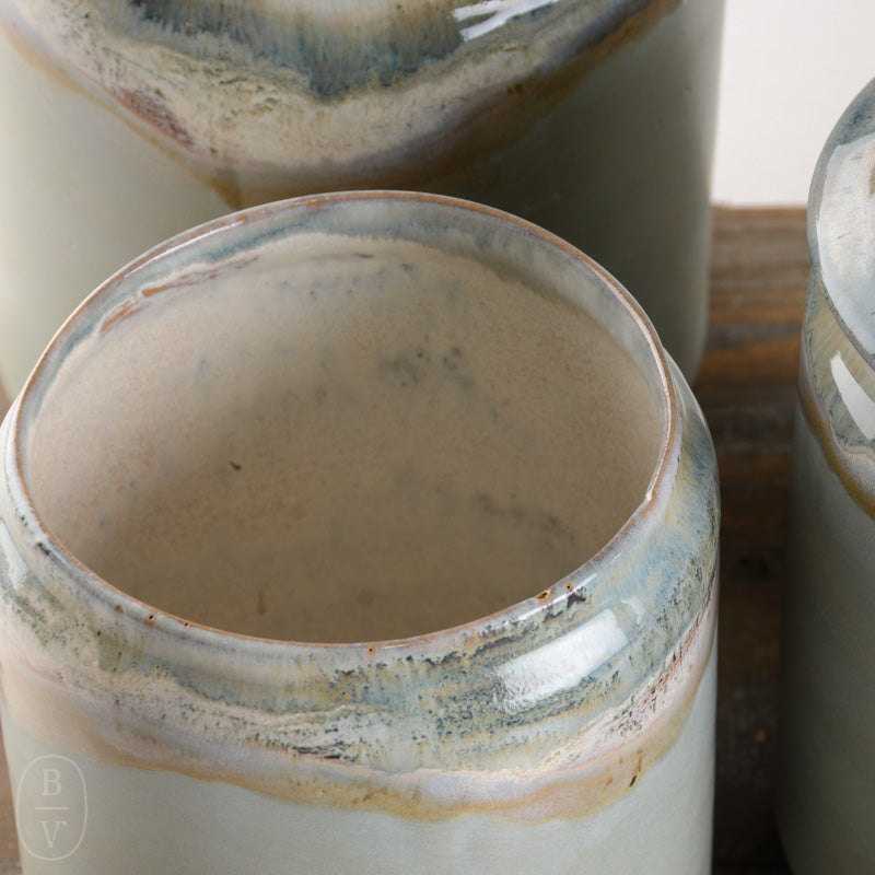 Etta B Pottery CANISTER SET OF FOUR