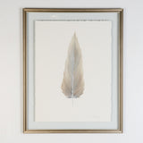 By Lacey LARGE FRAMED FLOATED FEATHER PAINTING SERIES 13 NO 1