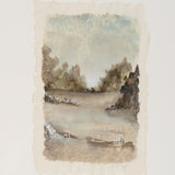 By Lacey PEACE LANDSCAPE DECKLE EDGE PAINTING SERIES 1 NO 3