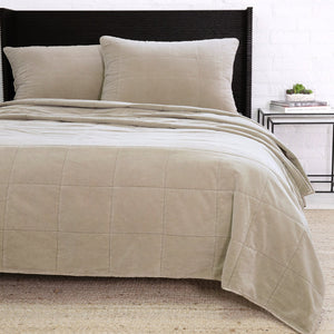 Pom Pom At Home AMSTERDAM COVERLET Taupe