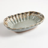 Etta B Pottery CRIMPED SIDE DISH Peaceful Lapis