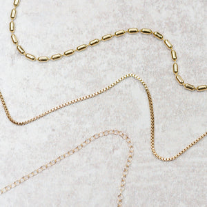 Farrah B Jewelry GOLD FILLED CHAIN NECKLACE