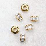 Farrah B Jewelry GEM BEAD CHARM Gold