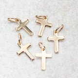 Farrah B Jewelry CROSS CHARM Gold