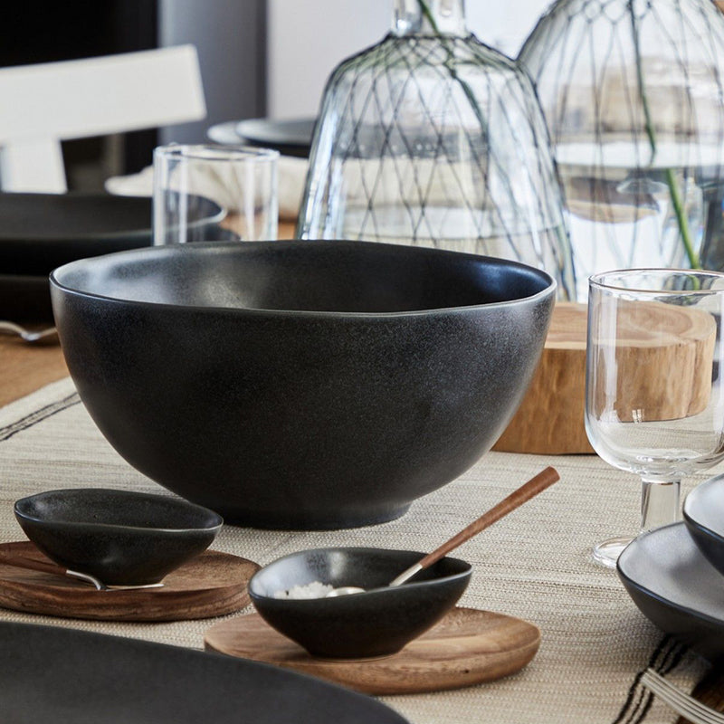 Casafina by Costa Nova LIVIA SERVING BOWL Matte Black 11