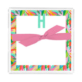 Mary Square INITIAL NOTEPAD WITH ACRYLIC TRAY H