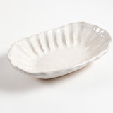 Etta B Pottery CRIMPED SIDE DISH Simply White
