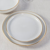 Casafina PACIFICA SALAD PLATE GOLD White