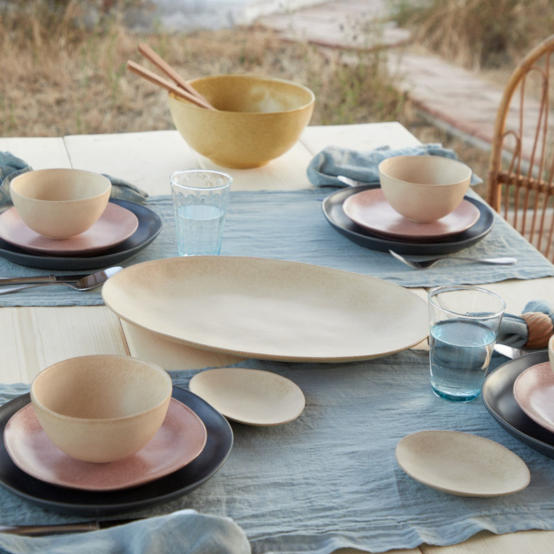 Casafina by Costa Nova LIVIA OVAL PLATTER Champagne 18