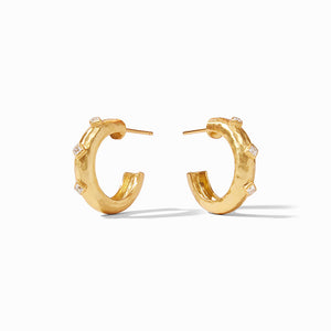 Julie Vos NOEL STONE HOOP EARRINGS