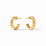 Julie Vos NOEL STONE HOOP EARRINGS