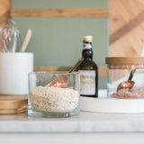 Europe 2 You NATURAL MODERN WOOD TOP CANISTER Small