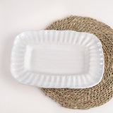 Etta B Pottery CRIMPED EDGE RECTANGLE PLATTER