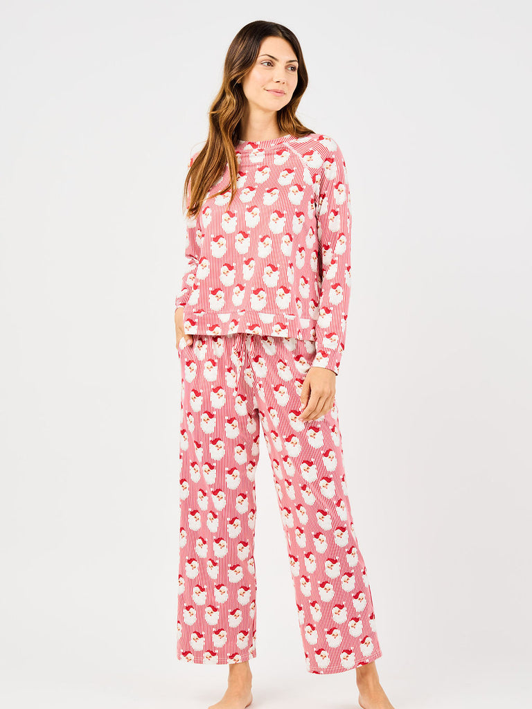 Mary Square ANNIE PAJAMA SET Santa Baby Red