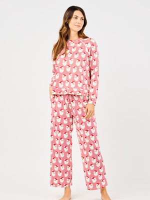 Mary Square ANNIE PAJAMA SET Santa Baby Red