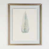 By Lacey MEDIUM FLOATED FRAMED FEATHER PAINTING SERIES 9 NO 3