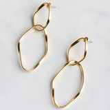 Virtue TWISTED DOUBLE LINK POST EARRINGS