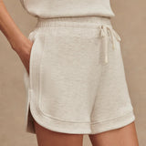 Varley OLLIE HIGH RISE SHORT 3.5 Ivory Marl