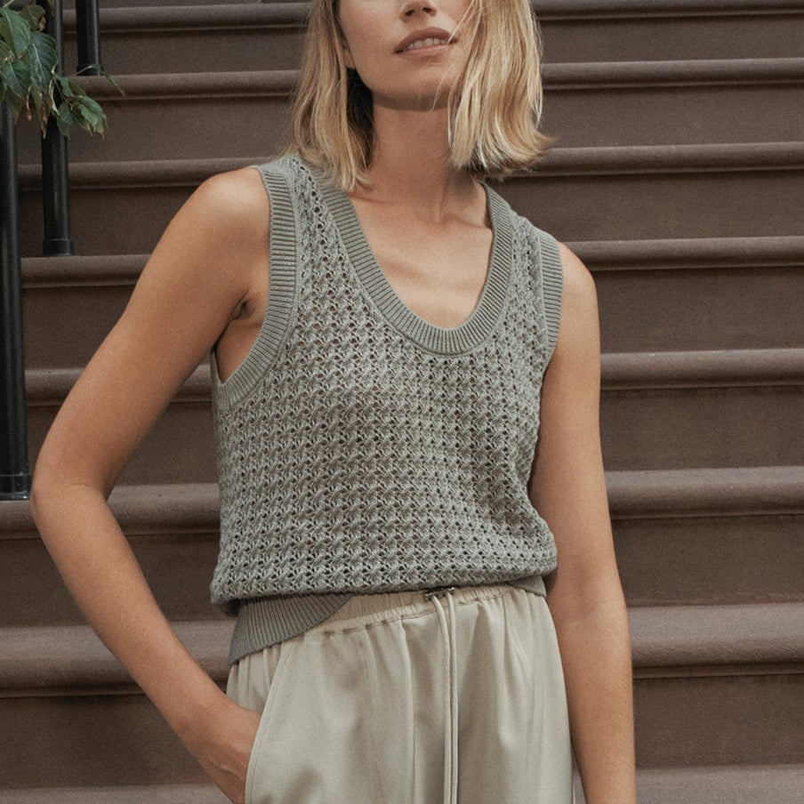 Varley FERNS OPEN KNIT TANK