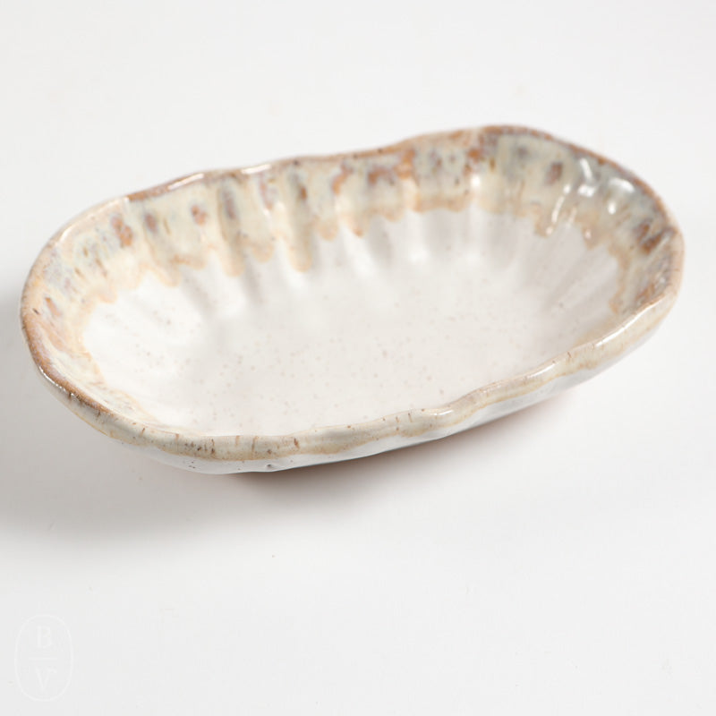 Etta B Pottery CRIMPED SIDE DISH Cottonwood