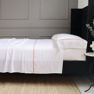 Pom Pom At Home LANGSTON BAMBOO SATEEN SHEET SET Pink