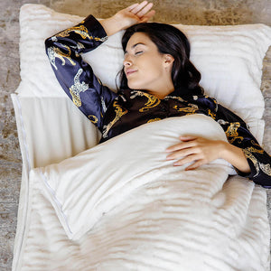 Fabulous Furs FAUX FUR SLEEPING BAG Ivory