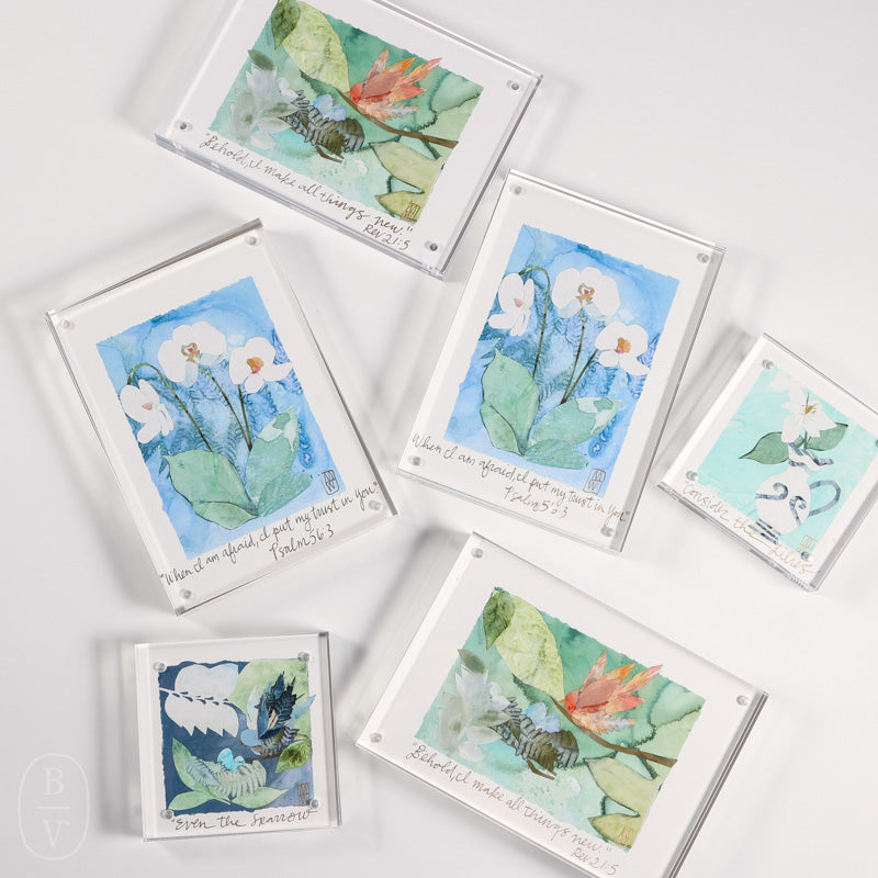 Meghean Warner ACRYLIC FRAMED LILY PRINT