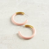 Accessory Jane LIZ HOOP EARRINGS Baby Pink Medium