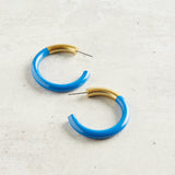 Accessory Jane LIZ HOOP EARRINGS Royal Blue Medium