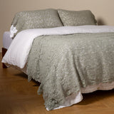 Bella Notte Linens ALLORA BED SCARF Eucalyptus