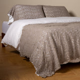 Bella Notte Linens ALLORA BED SCARF Fog
