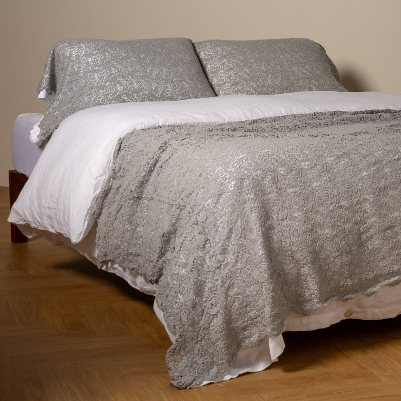 Bella Notte Linens ALLORA BED SCARF Mineral