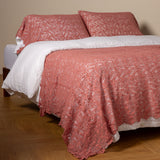 Bella Notte Linens ALLORA BED SCARF Poppy