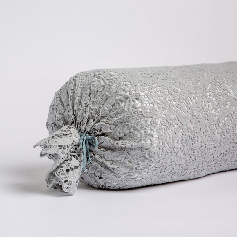 Bella Notte Linens ALLORA THROW PILLOW COVER Mineral 9x39