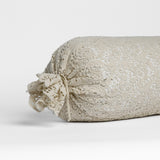 Bella Notte Linens ALLORA THROW PILLOW COVER Parchment 9x39