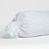 Bella Notte Linens ALLORA THROW PILLOW COVER White 9x39