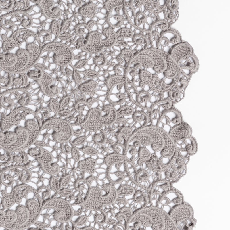 Bella Notte Linens ALLORA BED SKIRT Fog