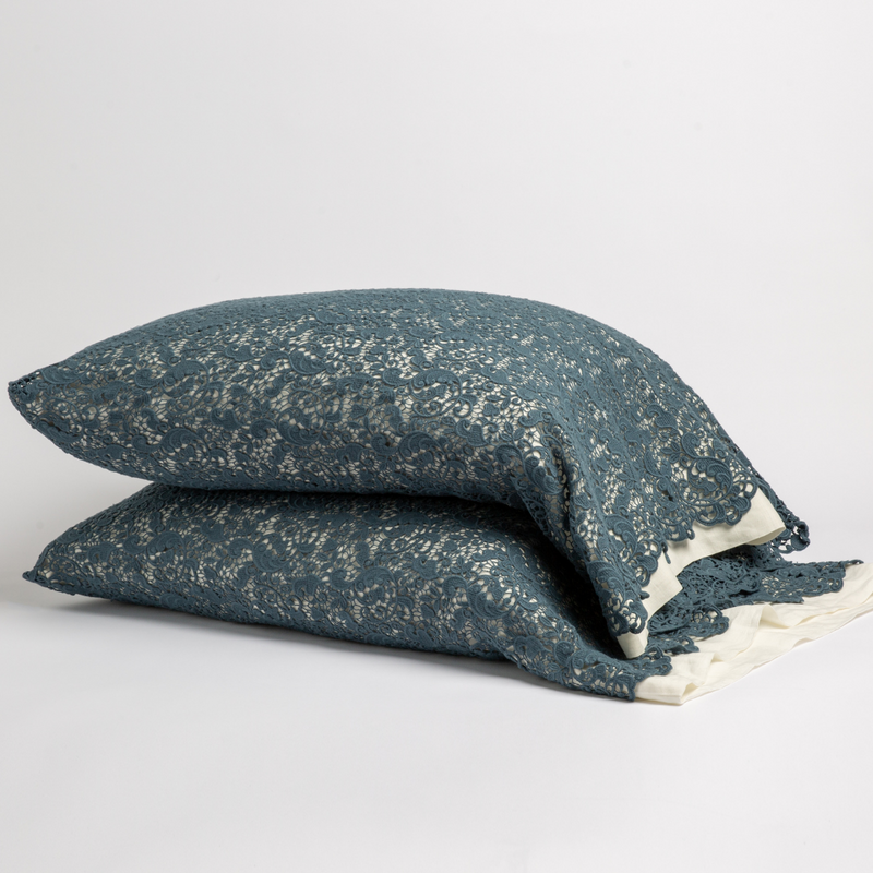Bella Notte Linens ALLORA PILLOWCASE COVER Midnight