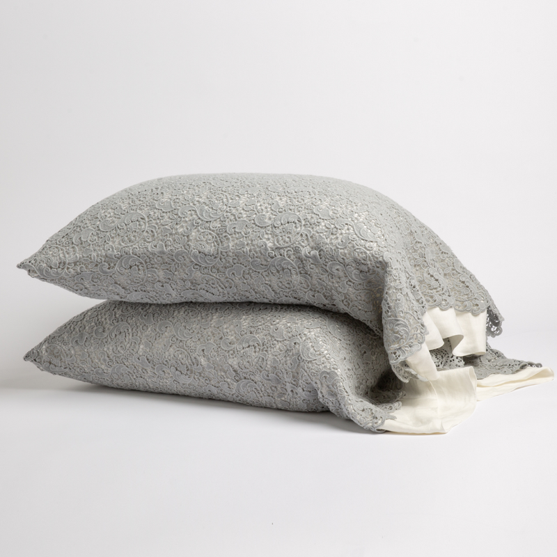 Bella Notte Linens ALLORA PILLOWCASE COVER Mineral