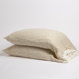 Bella Notte Linens ALLORA PILLOWCASE COVER Parchment