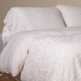 Bella Notte Linens ALLORA PILLOWCASE COVER White