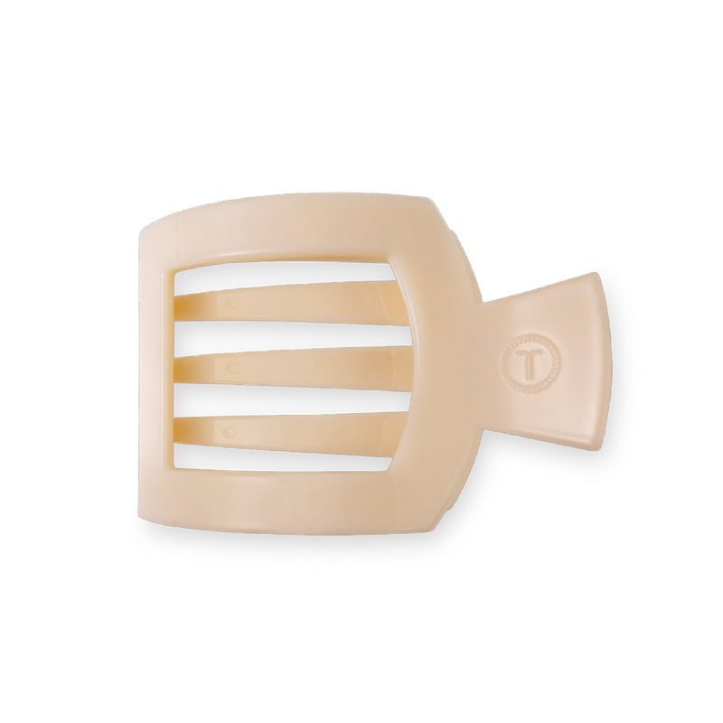 Teleties FLAT SQUARE CLIP Almond Beige