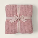 Barefoot Dreams COZYCHIC RIBBED THROW BLANKET Dusty Coral