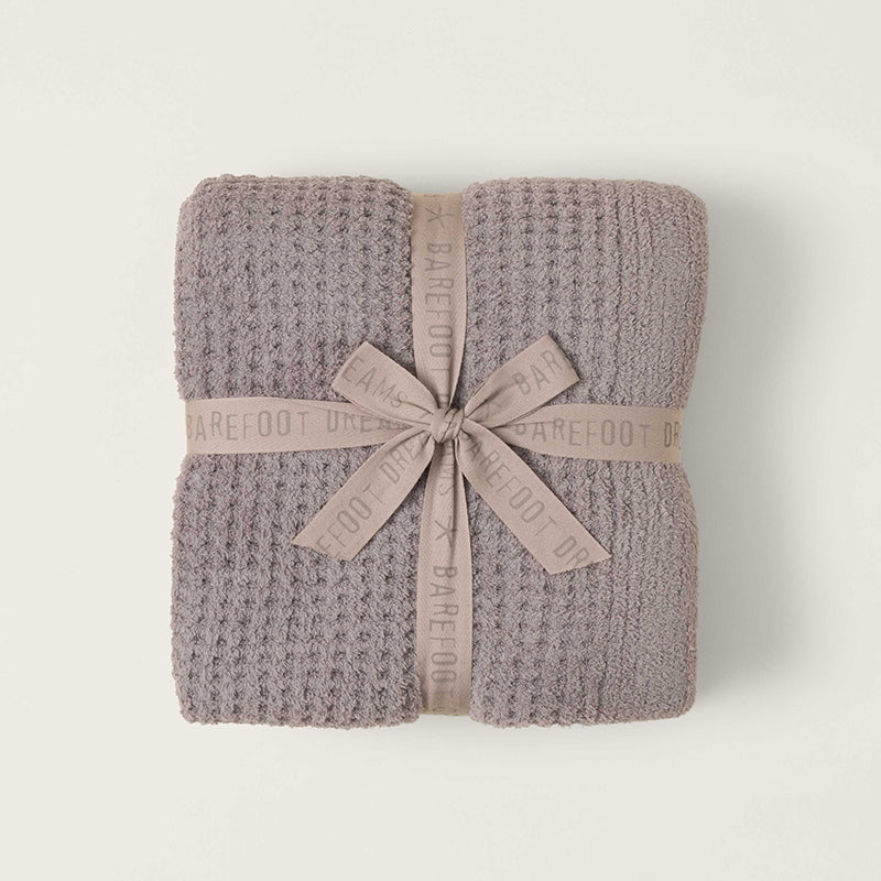 Barefoot Dreams COZYCHIC WAFFLE THROW BLANKET Beach Rock
